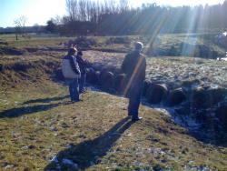 Claudius und Alex vor den Vietcong Tunnels